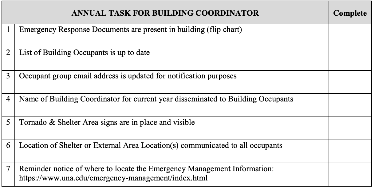 building coordinator